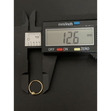 Load image into Gallery viewer, 18K Gold Earrings Hoops Loops Beads Small Tiny 0.63 grams - Rafant
