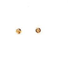 Load image into Gallery viewer, 18K Yellow Gold Earrings Stud Ball Very Tiny Very Lightweight 0.84 grams - Rafant
