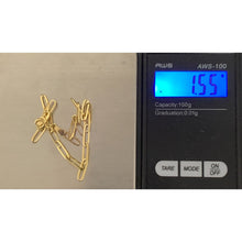Load image into Gallery viewer, 18K Gold Bracelet Paperclips Link 7.5&quot; - Rafant
