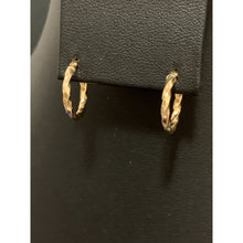 Load image into Gallery viewer, 18K Gold Earrings Hoops Loops 0.89 grams Very Small - Rafant
