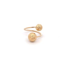 Load image into Gallery viewer, 18K Yellow Gold Ring Balls  1.23 grams Size 4.5 - Rafant
