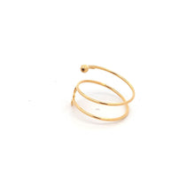 Load image into Gallery viewer, 18K Yellow Gold Ring Spiral Ribbon Ring 1.09 grams Size 7.5 - Rafant
