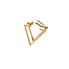 Load image into Gallery viewer, 18K Yellow Gold Earrings Triangle 1.75 grams - Rafant
