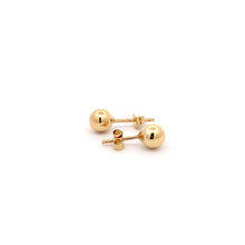 Load image into Gallery viewer, 18K Yellow Gold Earrings Studs Balls Polished 0.96 grams - Rafant
