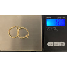 Load image into Gallery viewer, 18K Gold Earrings Hoops Loops 1.37 grams - Rafant
