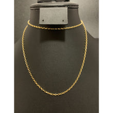 Load image into Gallery viewer, 18K Yellow Gold Necklace Chain Link 27.5 inches - Rafant
