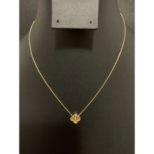 Load image into Gallery viewer, 18K Gold Necklace Centered Flower 16 inches 2.22 grams - Rafant
