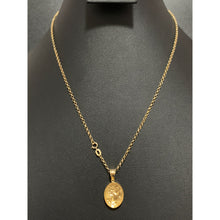 Load image into Gallery viewer, 18K Gold Necklace Chain Rolo 17.50 inches Woman Lady Pendant 2.21grams - Rafant
