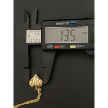 Load image into Gallery viewer, 18K Gold Necklace Chain 17.75 inches with Puffed Heart Pendant 1.91 grams - Rafant
