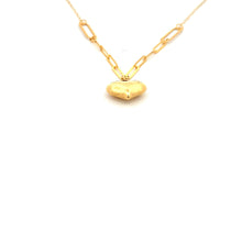 Load image into Gallery viewer, 18K Gold Necklace Chain 17.5 inches  Pendant Heart Charm 0.86 grams - Rafant
