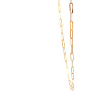 Load image into Gallery viewer, 18K Yellow Gold Necklace Chain Paperclip 0.91 grams 18 inches - Rafant
