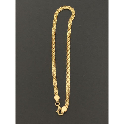 18K Gold Chain Bracelet Size 7 inches 1.85 grams - Rafant
