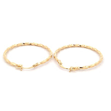 Load image into Gallery viewer, 18K Yellow Gold Earrings Hoops Spiral 1.37 grams - Rafant
