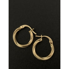 Load image into Gallery viewer, 18K Gold Earrings Hoops Loops Small 0.89 grams - Rafant
