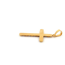 Load image into Gallery viewer, 18K Gold Pendant Cross Religious Tricolor Yellow White Rose Gold - Rafant
