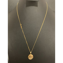 Load image into Gallery viewer, 18K Gold Necklace Chain 20 inches with Jesus Christ Pendant 2.72 grams - Rafant
