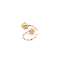 Load image into Gallery viewer, 18K Yellow Gold Ring Balls  1.23 grams Size 4.5 - Rafant

