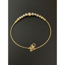 Load image into Gallery viewer, 18K Gold Bracelet Saudi Gold Beaded 2 Tone Yellow White - Rafant
