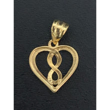 Load image into Gallery viewer, 18K Gold Pendant Charm Heart Infinity 0.40 grams - Rafant
