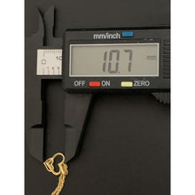 Load image into Gallery viewer, 18K Gold Necklace Chain 17.50 inches with Double Heart Pendant 1.55 grams - Rafant
