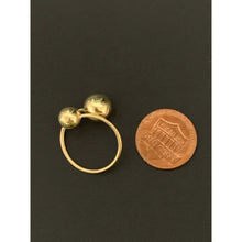 Load image into Gallery viewer, 18K Gold Ring Balls 1.56 grams Size 6 - Rafant
