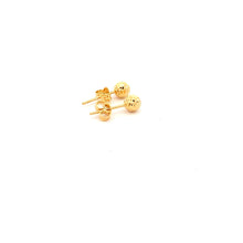 Load image into Gallery viewer, 18K Yellow Gold Earrings Stud Ball Small 0.86 grams - Rafant
