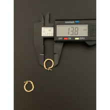 Load image into Gallery viewer, 18K Saudi Gold Earrings Hoops Loops Small 0.93 grams - Rafant
