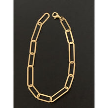 Load image into Gallery viewer, 18K Gold Bracelet Paperclip 2.39 grams 7.5 inches - Rafant

