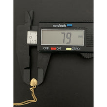 Load image into Gallery viewer, 18K Gold Necklace Chain 18 inches Heart Pendant with Earrings Set 1.80 grams - Rafant
