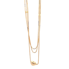 Load image into Gallery viewer, 18K Yellow Gold Necklace Chain Box 18 inches Heart Pendant 1.53 grams - Rafant
