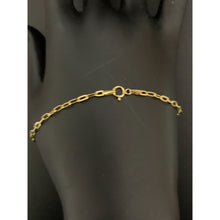 Load image into Gallery viewer, 18K Gold Bracelet Paper Clips Size 7.5 inches 1.02 grams - Rafant
