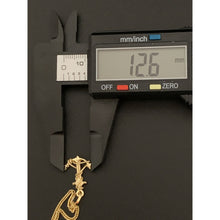 Load image into Gallery viewer, 18K Gold Necklace Curb Chain 19.50&quot; with Anchor Pendant 2.84 grams - Rafant
