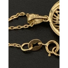 Load image into Gallery viewer, 18K Gold Necklace Chain Cable 15.75&quot; with Tree of Life Pendant 2.28 grams - Rafant
