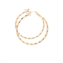 Load image into Gallery viewer, 18K Yellow Gold Earrings Hoops Spiral 1.37 grams - Rafant
