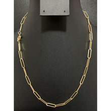 Load image into Gallery viewer, 18K Gold Necklace Chain Paperclips 20 inches 4.98 grams - Rafant
