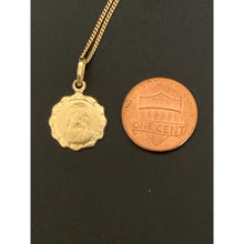 Load image into Gallery viewer, 18K Gold Necklace Chain 17.75&quot; with Jesus Christ Pendant 1.91 grams - Rafant
