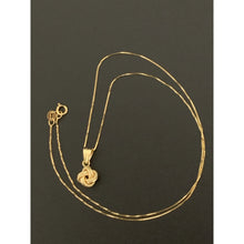 Load image into Gallery viewer, 18K Gold Necklace Chain Box 15.75&quot; with Knot Pendant 1.46 grams - Rafant
