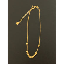 Load image into Gallery viewer, 18K Gold Bracelet Charm Beads Size 6.25&quot; plus 1&quot; extension 0.56 grams - Rafant

