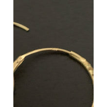 Load image into Gallery viewer, 18K Saudi Gold Hoops Loops Earrings 1.52 grams - Rafant
