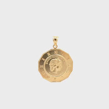 Load and play video in Gallery viewer, 18K Yellow Gold Pendant Women Queen Angel 3.98 grams
