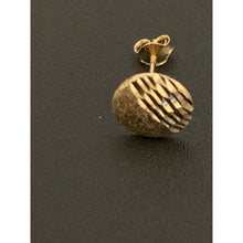 Load image into Gallery viewer, 18K Gold Earrings Stud Round Circle 0.77 grams - Rafant
