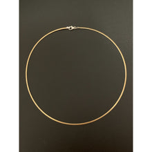 Load image into Gallery viewer, 18K Gold Necklace Chain Soft Omega 16 inches 2.42 grams Two Tone Yellow White Gold - Rafant
