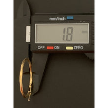 Load image into Gallery viewer, 18K Gold Earrings Hoops Loops Twisted 1.62 grams - Rafant
