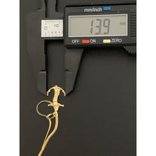 Load image into Gallery viewer, 18k Gold Necklace Chain 19.50&quot; with Cross Anchor Pendant - Rafant
