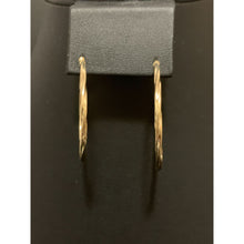 Load image into Gallery viewer, 18K Gold Earrings Hoops Loops Twisted 1.62 grams - Rafant
