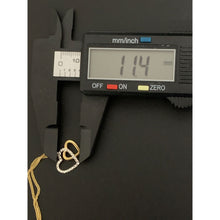 Load image into Gallery viewer, 18K Gold Necklace Chain 18 inches with Double Heart Pendant 1.71 grams - Rafant
