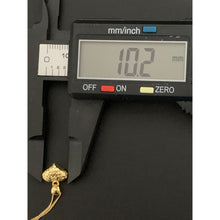 Load image into Gallery viewer, 18K Gold Necklace Chain 18 inches with Puffed Heart Pendant 1.20grams - Rafant
