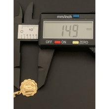 Load image into Gallery viewer, 18K Gold Necklace Chain Cable Link 17.75&quot; with Mother Mary Pendant 1.53 grams - Rafant
