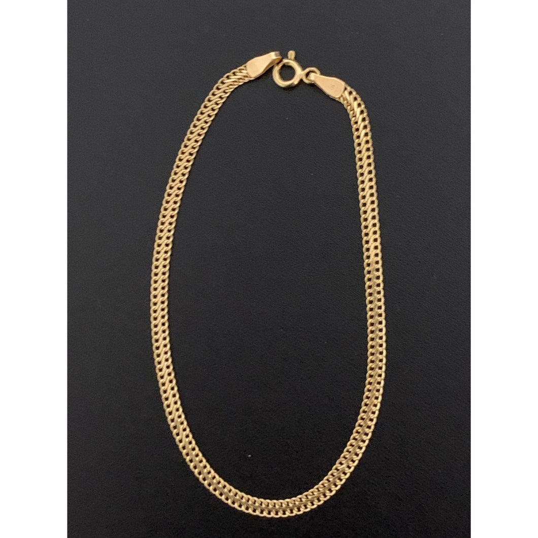 18K Gold Bracelet Size 7.5 inches 1.60 grams - Rafant