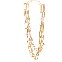 Load image into Gallery viewer, 18K Yellow Gold Necklace Chain Paperclip 1.36 grams Size 16 inches - Rafant
